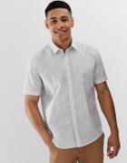 Esprit Smart Shirt With Fine Stripe - White