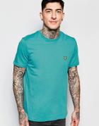 Lyle & Scott T-shirt With Eagle Logo In Turquiose - Blue