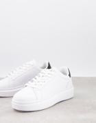 Truffle Collection Minimal Chunky Sneakers In White