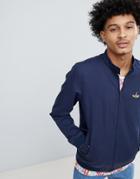 Pretty Green X The Beatles Submarine Badge Harrington Jacket In Navy - Navy