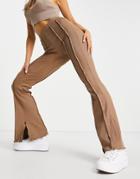 Asos 4505 Jersey Pants With Seaming Details-brown