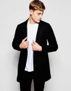 Brooklyn Supply Co Wool Overcoat Loose Fit - Black