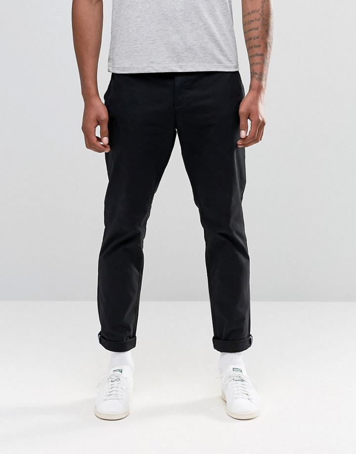 Original Penguin Skinny Stretch Chino Pants - Black