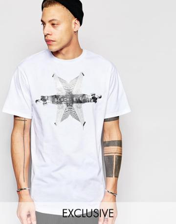 Black Eye Collective T-shirt With Statue Logo Exclusive To Asos - White