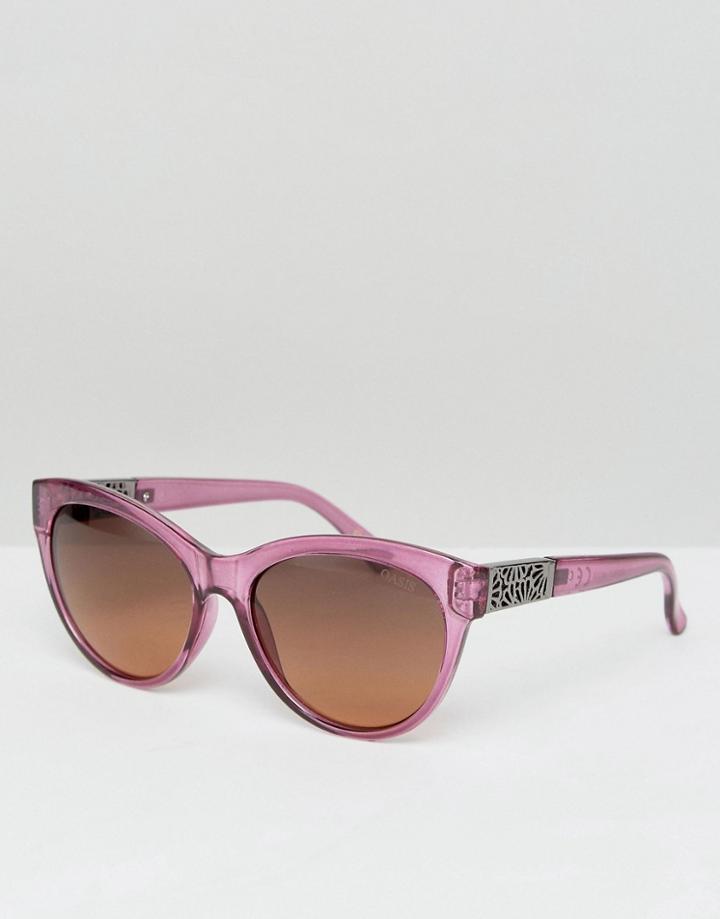 Oasis Tinted Retro Sunglasses - Blue