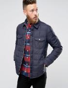 Lee Quilted Shirt Jacket Navy Darkness - Navy
