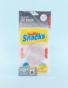 Kikkerland 4 Pack 8oz Reusable Snack Pouch - Clear
