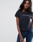 Abercrombie & Fitch Boyfriend T-shirt - Navy