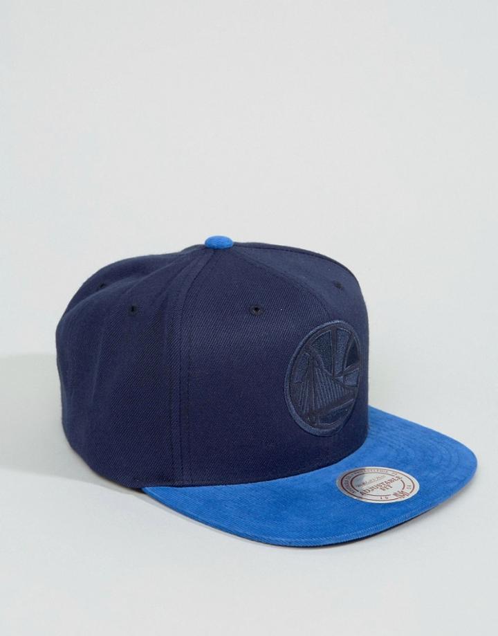 Mitchell & Ness Sanpback Cap Max Mini Cord Golden State Warriors - Nav