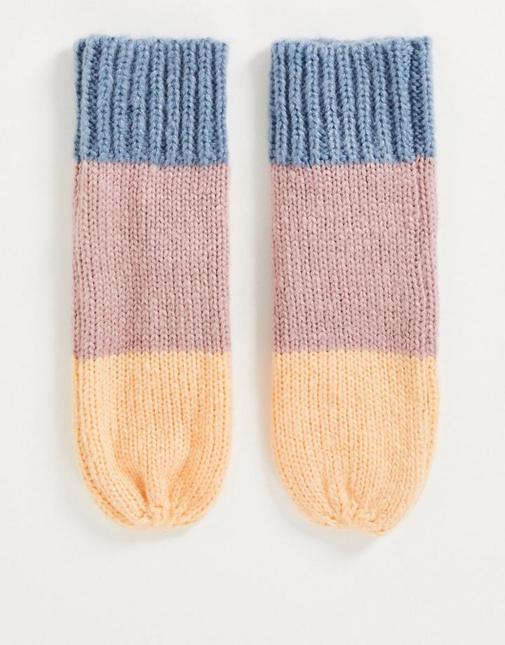 Urbancode Color Block Gloves In Multi
