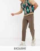 Reclaimed Vintage Inspired The 90s Classic Straight Jean In Aged Brown Wash