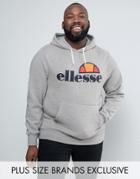 Ellesse Plus Hoodie With Classic Logo - Gray