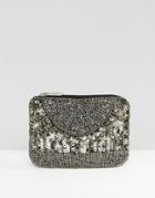 New Look Ombre Sequin Coin Purse - Silver
