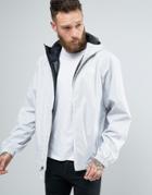 The North Face Quest Hooded Jacket In White Heather - White