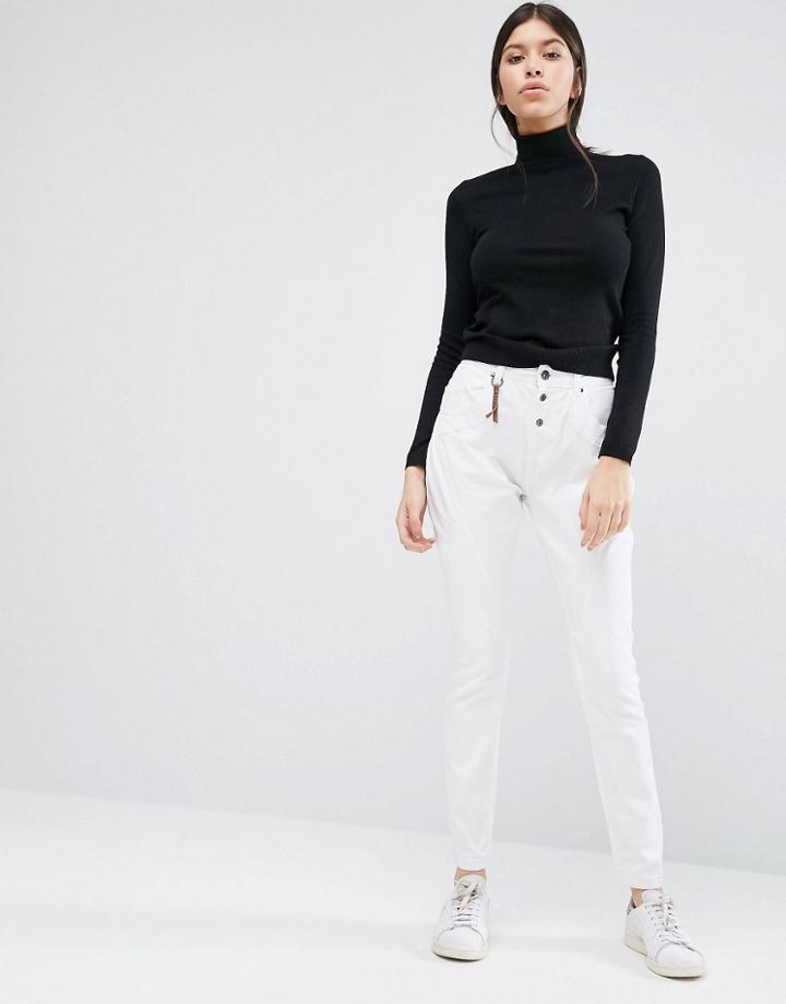 Vero Moda Antifit White Skinny Trousers L34 - White