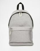 Asos Backpack In Jersey Gray Marl - Gray