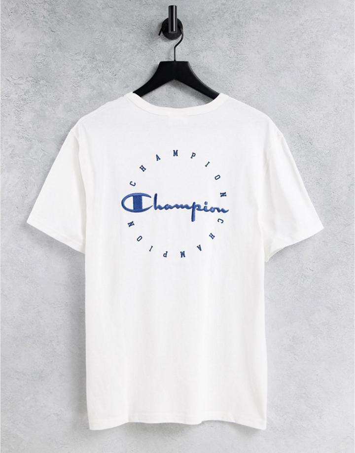 Champion Large Backprint Logo T-shirt In White