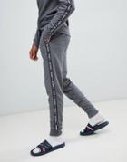 Tommy Hilfiger Sweatpants With Logo Taping In Dark Gray - Gray