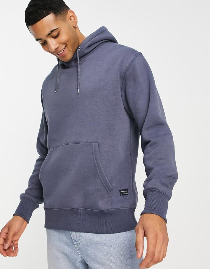 Jack & Jones Essentials Oversized Hoodie In Blue-neutral