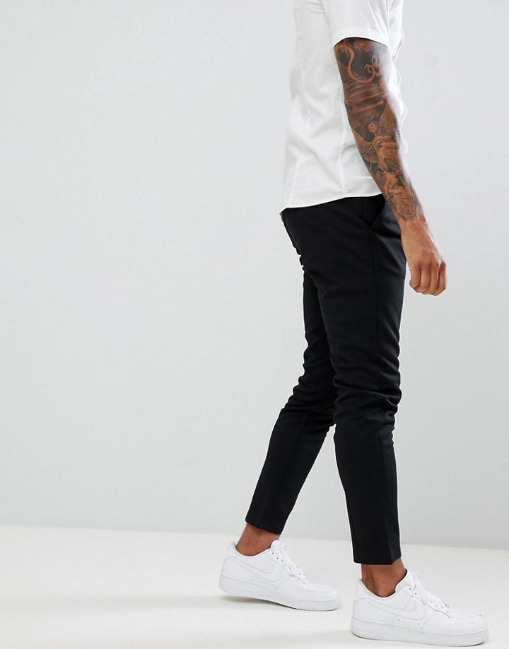 Only & Sons Slim Tapered Fit Pants In Black