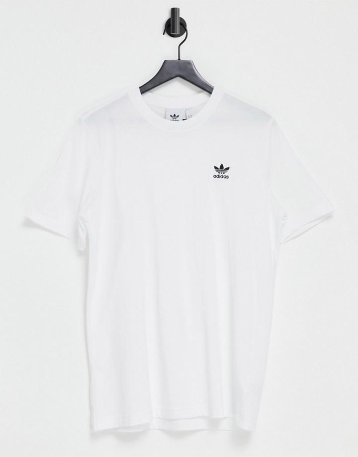 Adidas Originals Essentials T-shirt In White With Small Logo