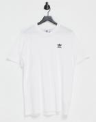 Adidas Originals Essentials T-shirt In White With Small Logo