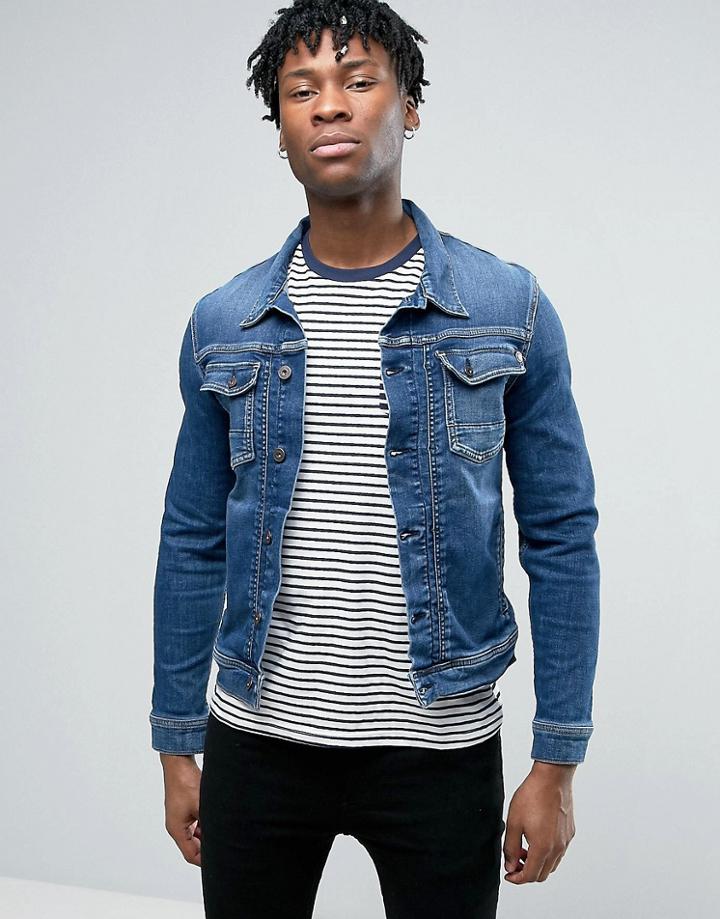 Pepe Jeans Western Denim Jacket - Blue