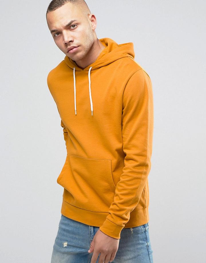 Asos Hoodie In Yellow - Yellow