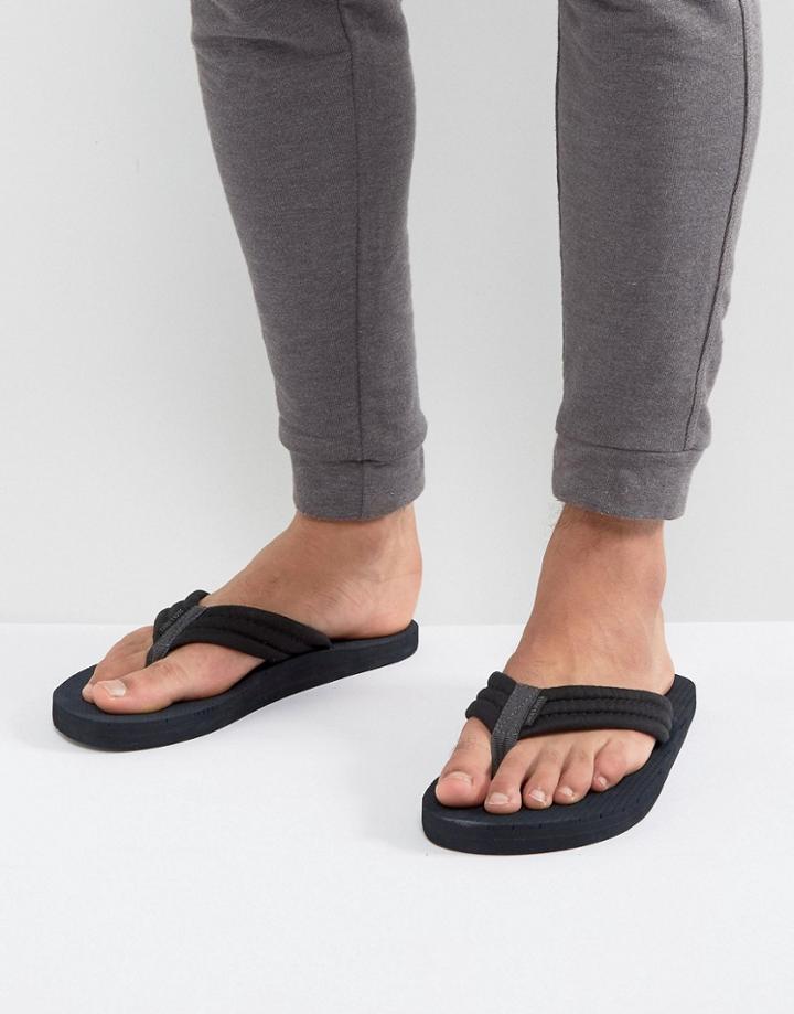 Jack & Jones Banda Flip Flops - Black