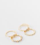 Reclaimed Vintage Inspired Skinny Ring Pack-gold