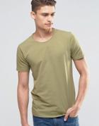 Selected Homme Crew Neck T-shirt - Khaki