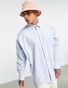 Topman Oversized T-shirt In Blue-blues