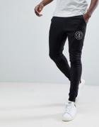 Only & Sons Slim Jogger With Brand Logo - Black