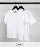 Only & Sons 2 Pack Crew Neck T-shirts In White