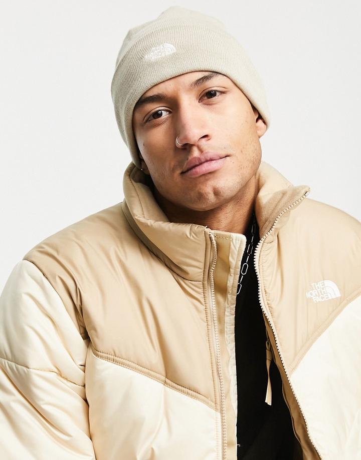 The North Face Norm Beanie In Beige-brown