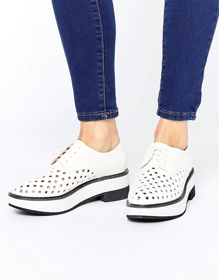 Mango Flatform Brouges - White