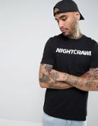 Asos Relaxed T-shirt With Nightcrawl Print - Black