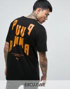 Puma Oversized Graphic T-shirt In Black Exclusive To Asos 57534302 - Black