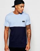 Nicce London T-shirt With Taping - Blue