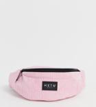 Hxtn Cord Fanny Pack In Pink - Pink