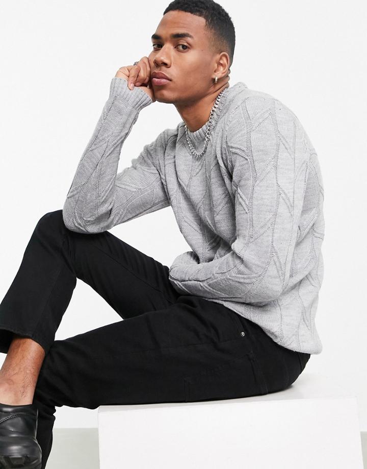 Bolongaro Trevor Pointelle Knit Sweater-grey