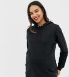 Asos Design Maternity Ultimate Hoodie In Black - Black