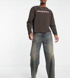 Collusion X014 90s Baggy Dad Jean In 00s Extreme Wash-brown