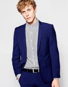 Ben Sherman Plain Suit Jacket - Blue