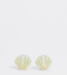 Designb London Mint Resin Shell Hair Claws - Green