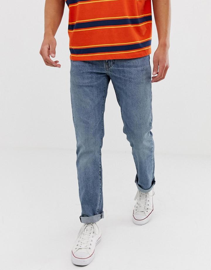 Levi's 511 Slim Fit Low Rise Jeans In Coho Creek Light Wash-blue