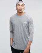 New Look Raglan T-shirt In Gray - Gray
