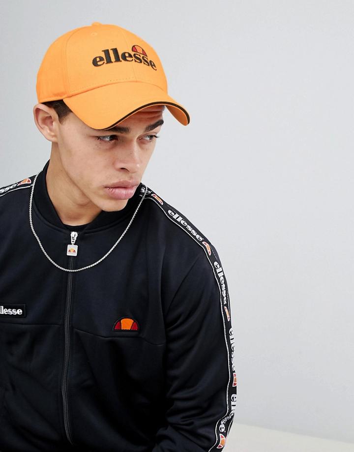 Ellesse Ragusa Baseball Cap With Logo In Orange - Orange