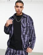 Topman Lightweight Jacket In Black And Navy Print - Part Of A Set