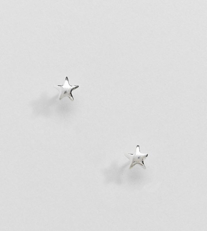 Kingsley Ryan Sterling Silver Star Stud Earrings - Silver